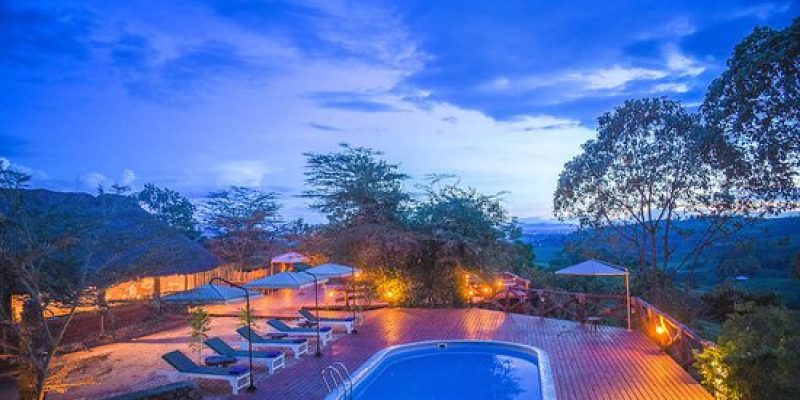 our-pool-at-night karatu